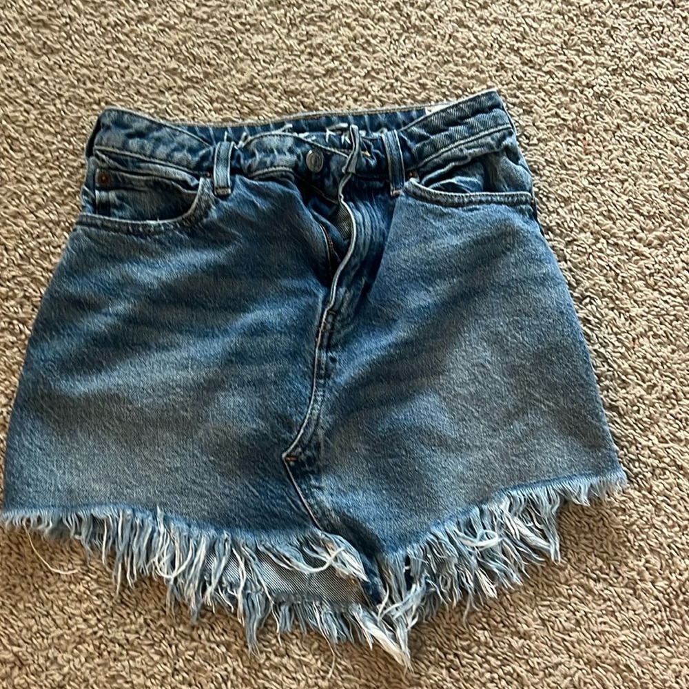 Free people denim skirt